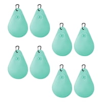 Ioensy - 8 Piezas De Pesas Para Cubierta De Piscina Con Ganchos De Pvc Grueso Para Cubierta De Piscina Sobre El Suelo Verde