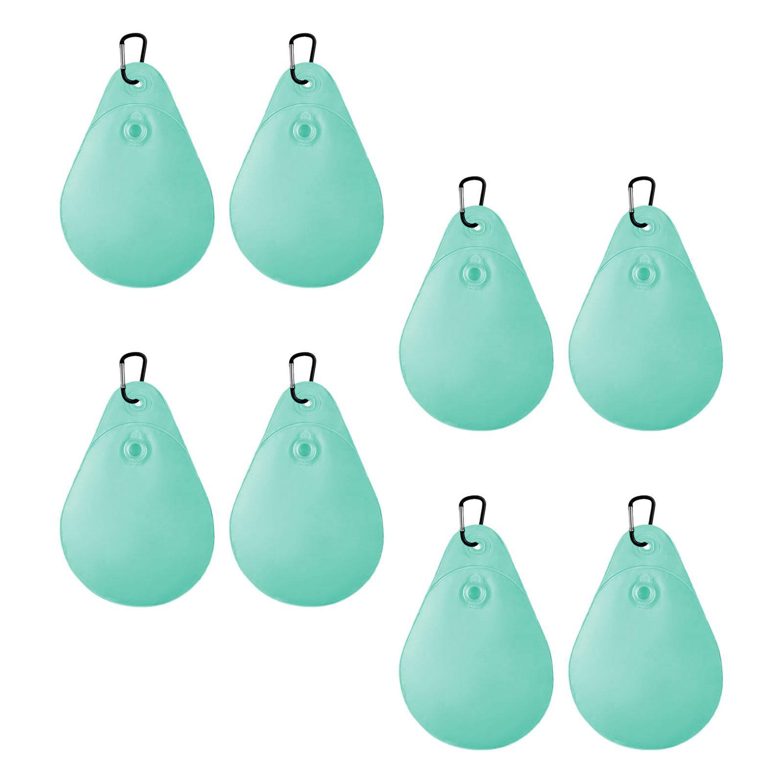 Ioensy - 8 Piezas De Pesas Para Cubierta De Piscina Con Ganchos De Pvc Grueso Para Cubierta De Piscina Sobre El Suelo Verde