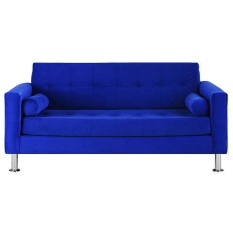 Bodevir - Sofa Retro 3C Felpa 12 Azul Rey