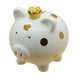 thumbnail image 2 of Hucha Regalo De Cumpleaños Caja De Ahorro De Dinero Figura De Cerdo De Escritorio Para El Hogar Niños Blanco, 2 of 3