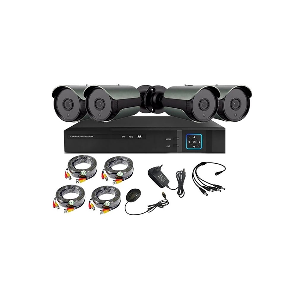 Vipa - Kit 4 Cámaras De Seguridad Exterior Hd 1mp - E42l