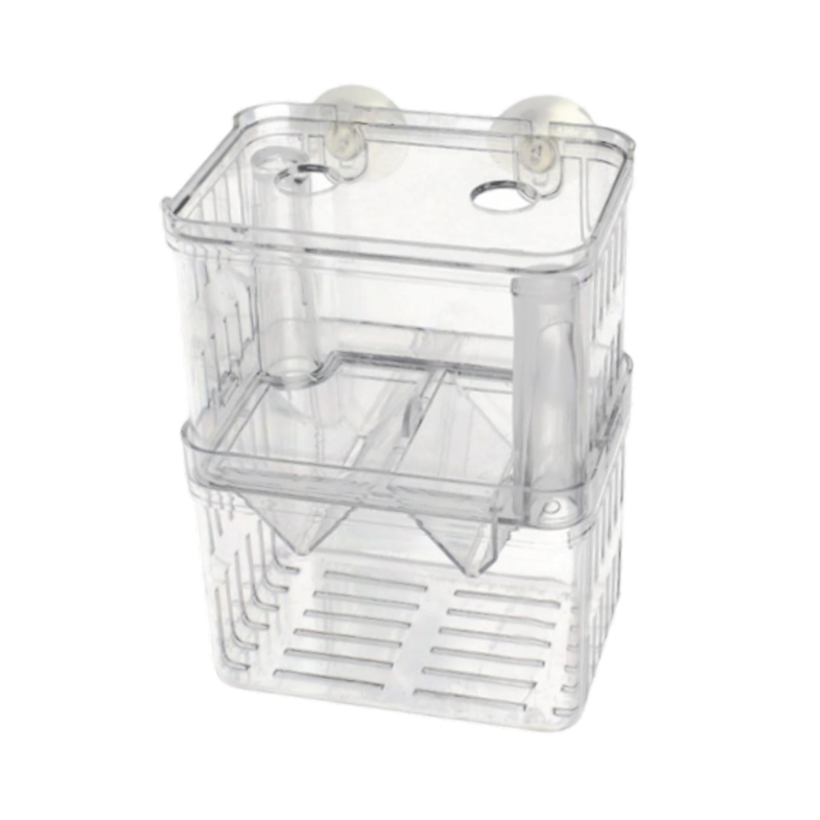 Caja De Reproducción De Peces Con Tazas De Succión Caja De Eclosión Acrílica Para Pez Payaso Betta M