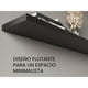 thumbnail image 3 of Repisa Flotante 120X25X3,8 Cm Negro X1 Unidad, 3 of 8