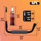 thumbnail image 2 of Gancho de Almacenamiento HUHOLE 4 piezas 25 cm 32 kg de carga pesada, 2 of 8