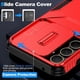 thumbnail image 4 of Funda Resistente para Samsung Galaxy A55 5G con Tapa Deslizante y Protección Militar Rojo, 4 of 6