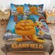 thumbnail image 1 of x42 Garfield Bed Duvet Cover Microfiber Bedding Sets 3D Printed Lightweight 3 Piece Comforter Sets, 1 Duvet Cover And 2 Pillow Shams for Kids Boys Girls 79"x90" jn42, 1 of 5