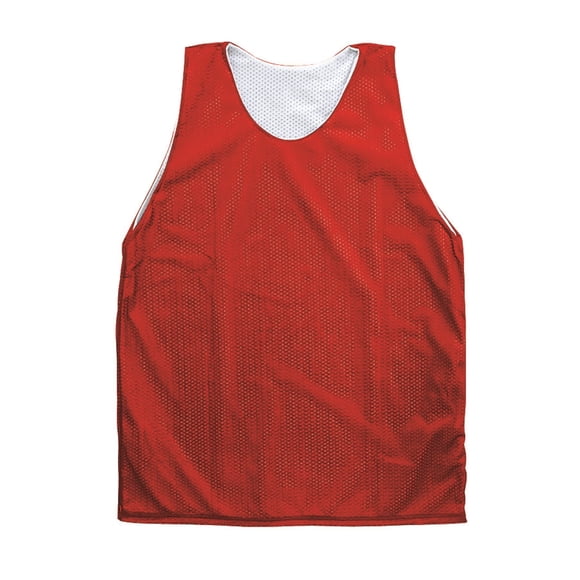 Jersey de lacrosse reversible Martin Sports para adultos, rojo y blanco, 2 veces