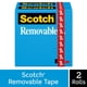 thumbnail image 2 of Cinta Scotch Removible 19 mm x 33 m, 2 rollos, núcleo de 1 pulgada, 2 of 5