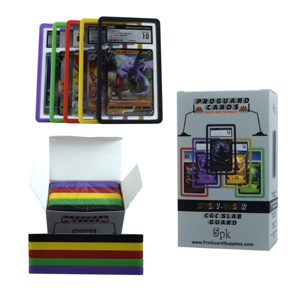 Protector de tarjetas ProGuard Cards CGC Slab Guard, paquete de 5 multicolor