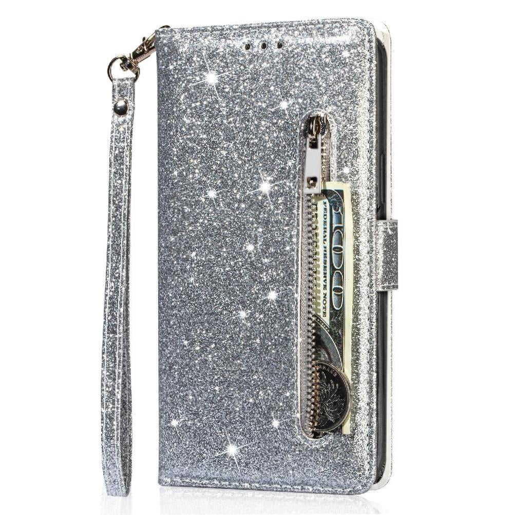 Funda Para Foxdock Elegante Funda Samsung Galaxy S22 Ultra 5g Glitter Con Cremallera-ideal Para El Uso Diario