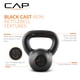 thumbnail image 3 of Kettlebell CAP Barbell de hierro fundido negro 6.8 kg / 15 lb, 3 of 8