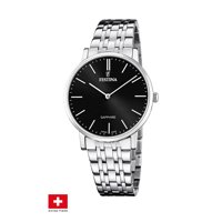 Reloj F20045/4 Festina Swiss Negro Hombre Acero Clásico
