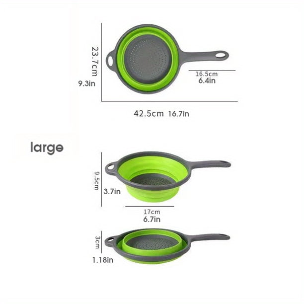 Rv Kitchen Drain Basin Folding Wash Basin With Handle Foldable Drain Basket Fruit Vegetable Basket Water Filter Basket RV Kitchen Interior Accessories