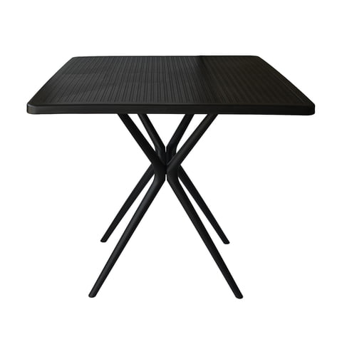 Escandinavia - Mesa Cocina Terraza Jardín Cuadrada Elvan 71X70X70 Negra