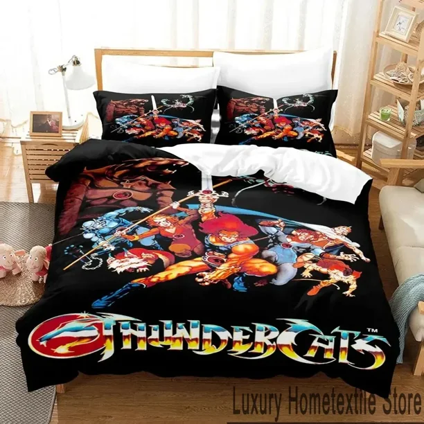Thundercats Bedding Set Boys Girls Size Duvet Cover Pillowcase Bed boys Adult Home Textileextile Bed Sheets