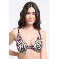 Samia - Bikini Anudado Copa C - D Estampado Naranja 48