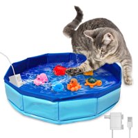 Juguetes Interactivos Para Piscina Para Gatos Eelexa Con 6 Juguetes Acuáticos En Forma De Pez