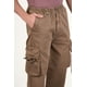 thumbnail image 2 of Pantalon Cargo Twill Procesado Relaxed Café Wi4755, 2 of 3