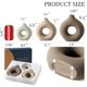 thumbnail image 3 of Jarrón Cerámico Vanselia Donut Set 3 Unidades Impermeable, 3 of 3