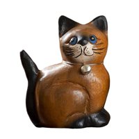 Bothyi - Adorno De Estatua De Gato, Figurita De Gatito Adorable Para Regalo De Dormitorio, Decoraciones Para El Hogar, Cabeza S Derecha