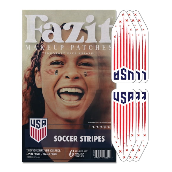 Parches de maquillaje Fazit World Cup Stripes Glow Up Impermeables