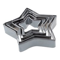 Genérico - Pack X5 Molde De Galleta Cortador Galletas Estrella