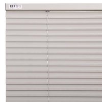 Bertex - Persiana De Aluminio Color Gris, Alto Ajustable Máximo De 140 Cm X Ancho A Elección Para Sala, Living, Oficina O Escritorio (120 Cm De Ancho X 140 Cm De Alto)