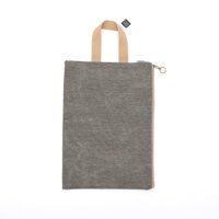 Homewell - Estuche De Genero Gris 24*33Cm