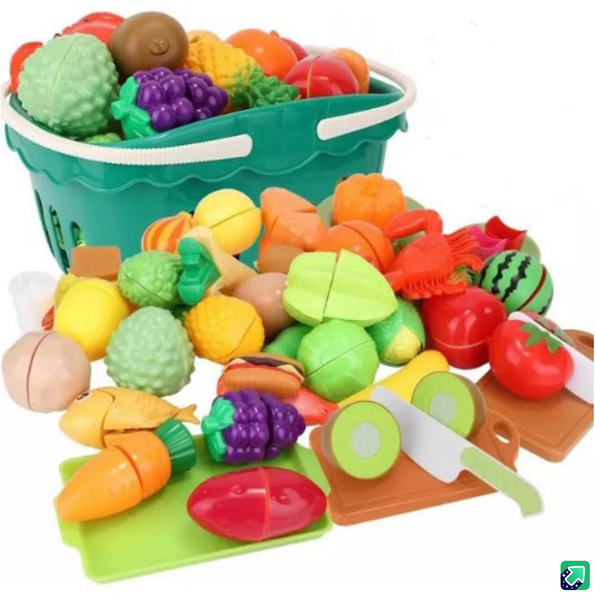 Genérico - Jueguete De Corte De Cocina De Frutas Y Verduras 51 Piezas