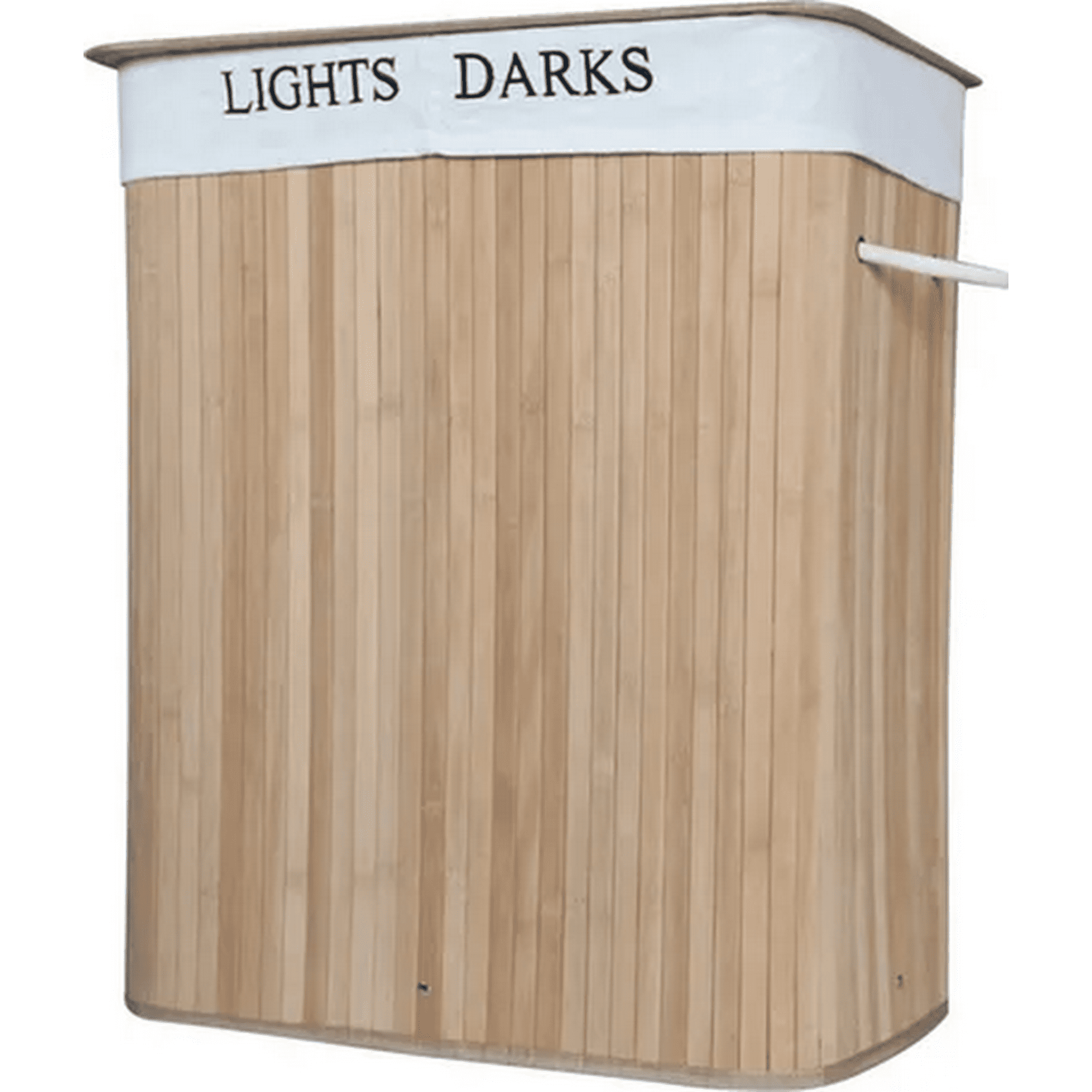 Genérico - Cesta Ropa Bambú Doble Con Tapa 65cm