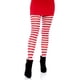 thumbnail image 1 of Mallas Leg Avenue de nailon a rayas, blanco/rojo, tallas grandes 3X-4X, 1 of 5