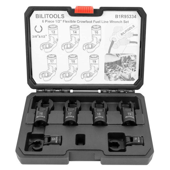 Llave BILITOOLS 6 piezas 3/8" y 1/2" de tracción con cabeza flexible