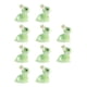thumbnail image 2 of Figuras En Miniatura De Resina Decoración De Jardín De Hadas Decoración De Pascua Para Escritorio Verde, 2 of 5