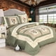 thumbnail image 2 of Juego de colchas acolchadas Vctops Farmhouse Green 100% algodón Queen, 2 of 6