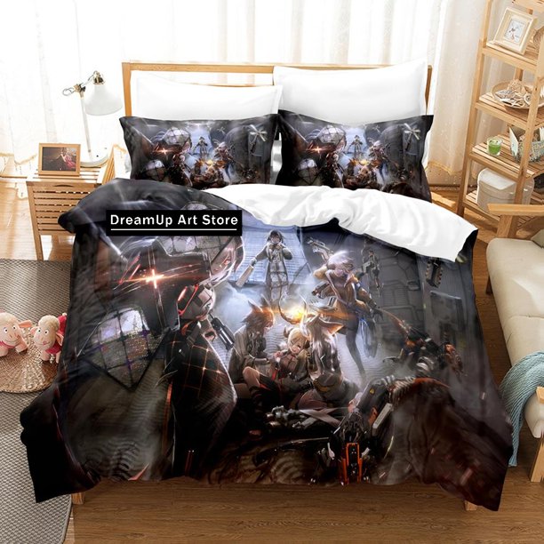 Fashion KawaiiArknights Bedding Set Boys Girls Duvet Cover Pillowcase Bed Adult Bedroom