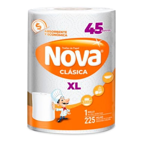 Nova - Pack X 4 Toalla De Papel Clasica Xl 45 Metros –
