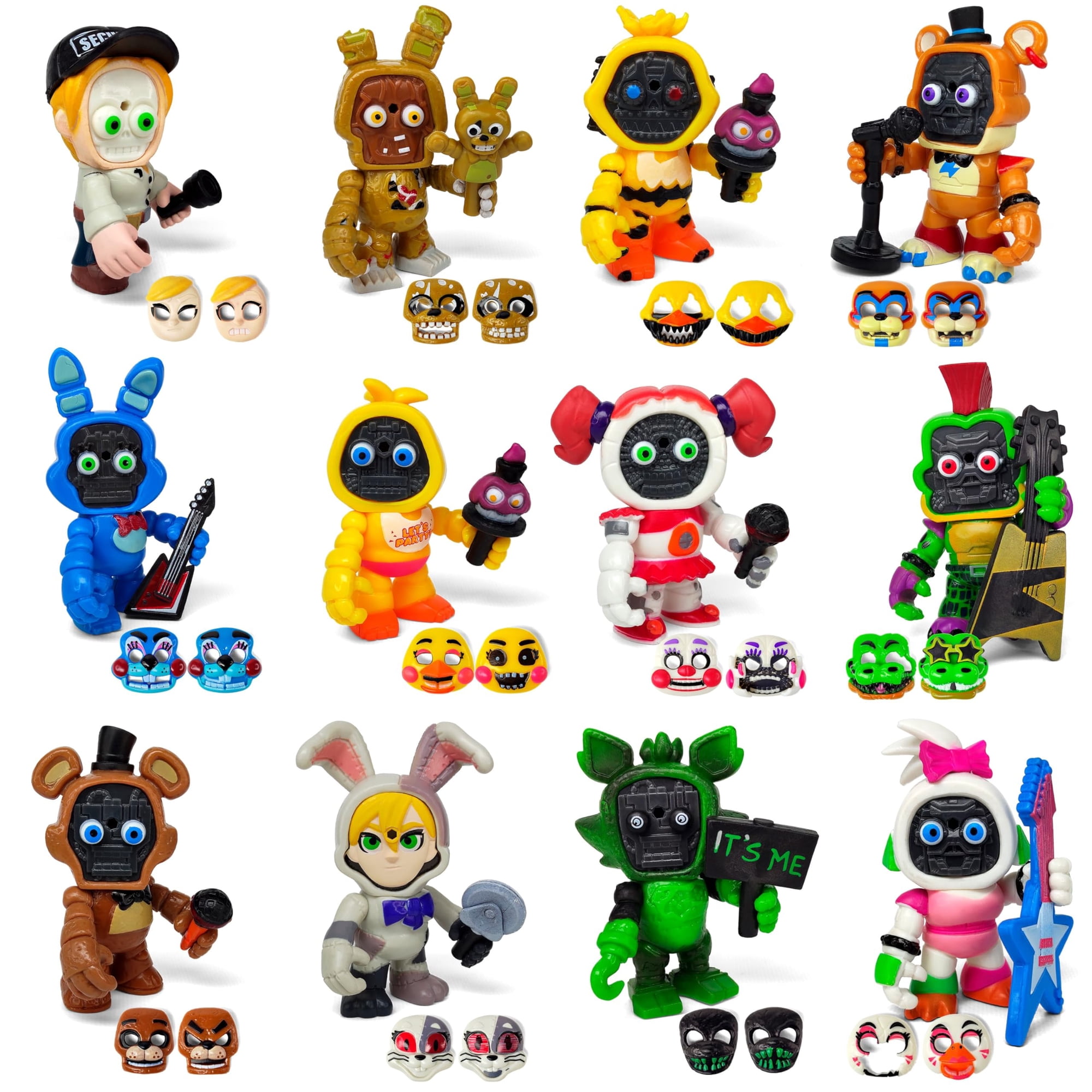 Toysvill - Set De 12 Figuras De Acción Five Nights At Freddy's Con Máscaras