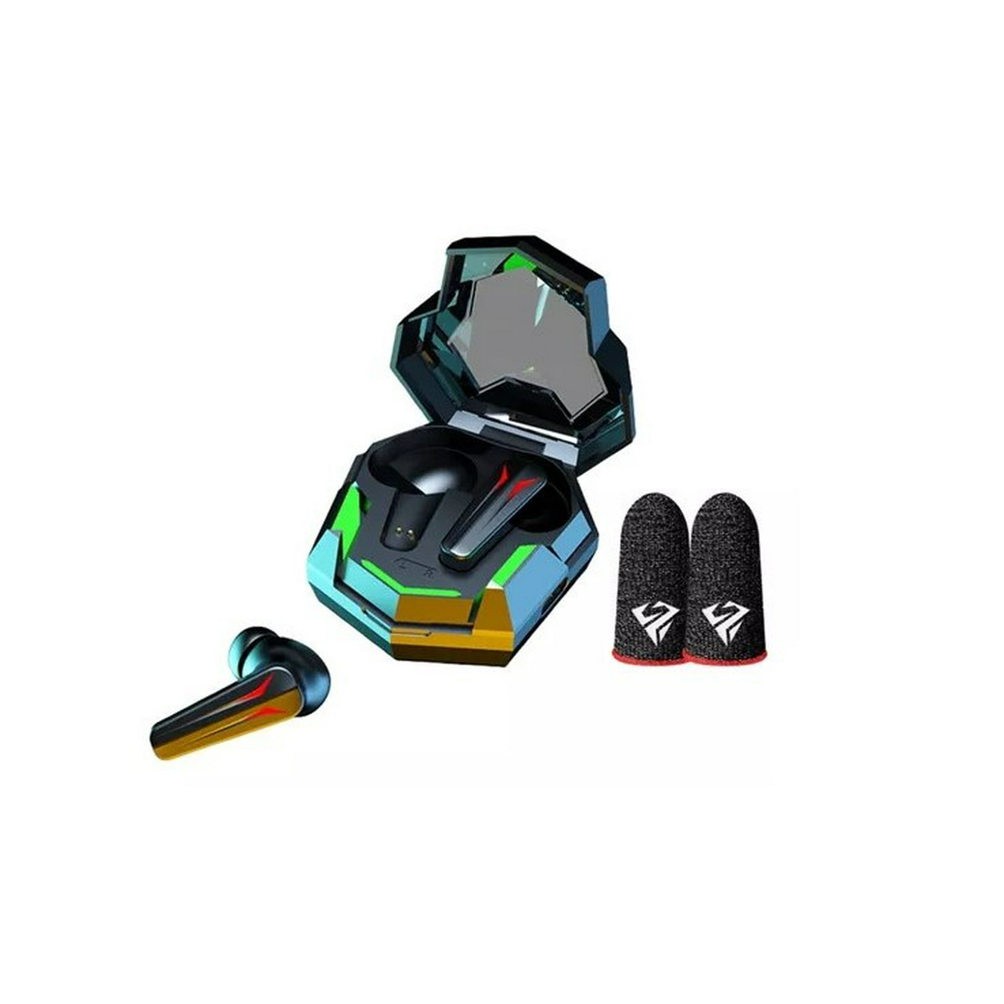 Genérico - Pack Audífonos Ultra Bass Hi Fi Con Powerbank +dedales Gamer