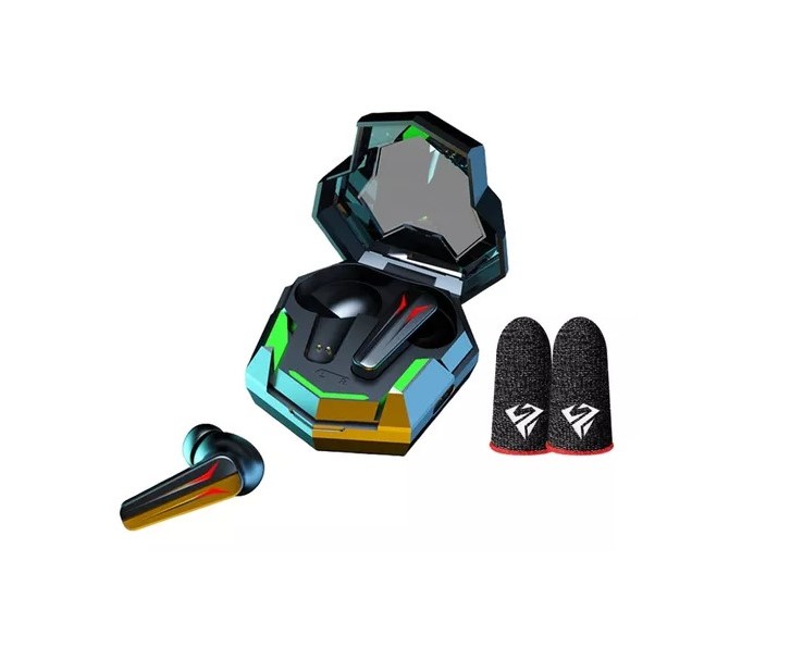 Genérico - Pack Audífonos Ultra Bass Hi Fi Con Powerbank +Dedales Gamer