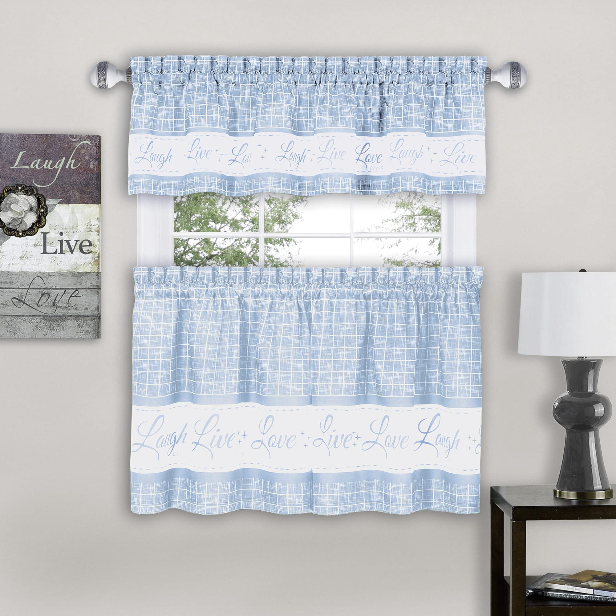 Juego De Cortinas Para Ventana Achim Tier And Valance Live Love Laugh