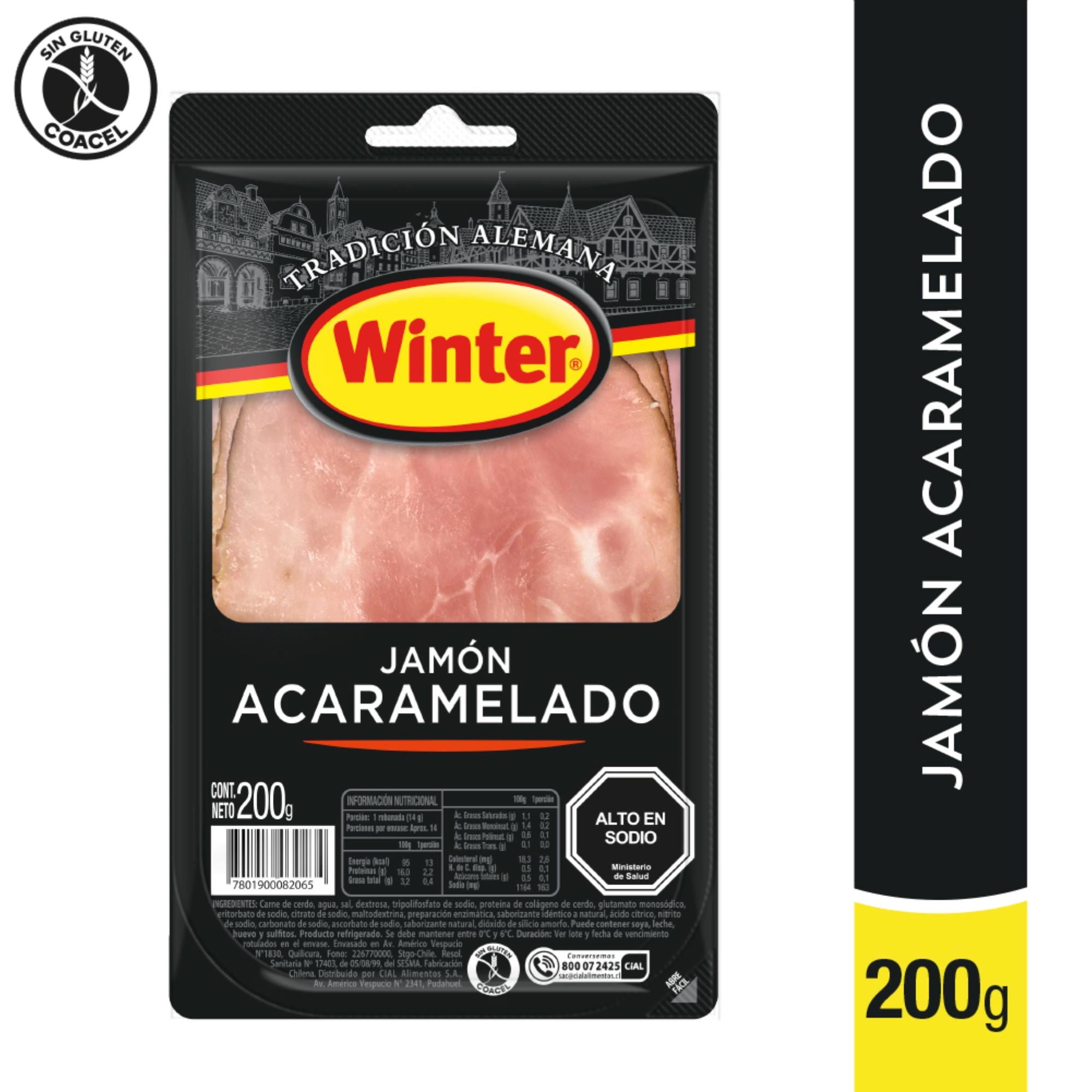 Jamón Acaramelado 200 gr Winter