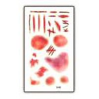 Nonstop - Tatuaje Temporal Halloween Cosplay Disfraz - Herida - 1B