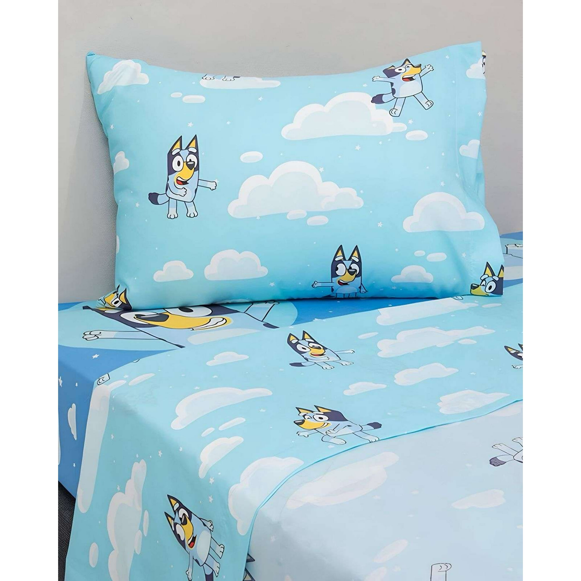 Juego Sábana Infantil Bluey Plaza Y Media Mashini