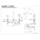 thumbnail image 4 of Grifo Kingston Brass Governor de instalación amplia, níquel cepillado, 4 of 4