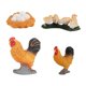 thumbnail image 3 of Pollo De Plástico Ciclo De Vida 4 Etapas De Aprendizaje Educativo Gallo De Juguete, 3 of 5
