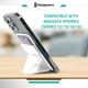 thumbnail image 2 of Billetera CHARGEWORX MagSafe de Cuero Vegano Blanca, 2 of 7