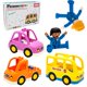 thumbnail image 1 of Juego de figuras magnéticas PicassoTiles Vehicle and Action, 5 unidades, 1 of 9