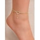 thumbnail image 2 of Pulsera Tobillera diamante de imitación adorno de corazón, 2 of 5