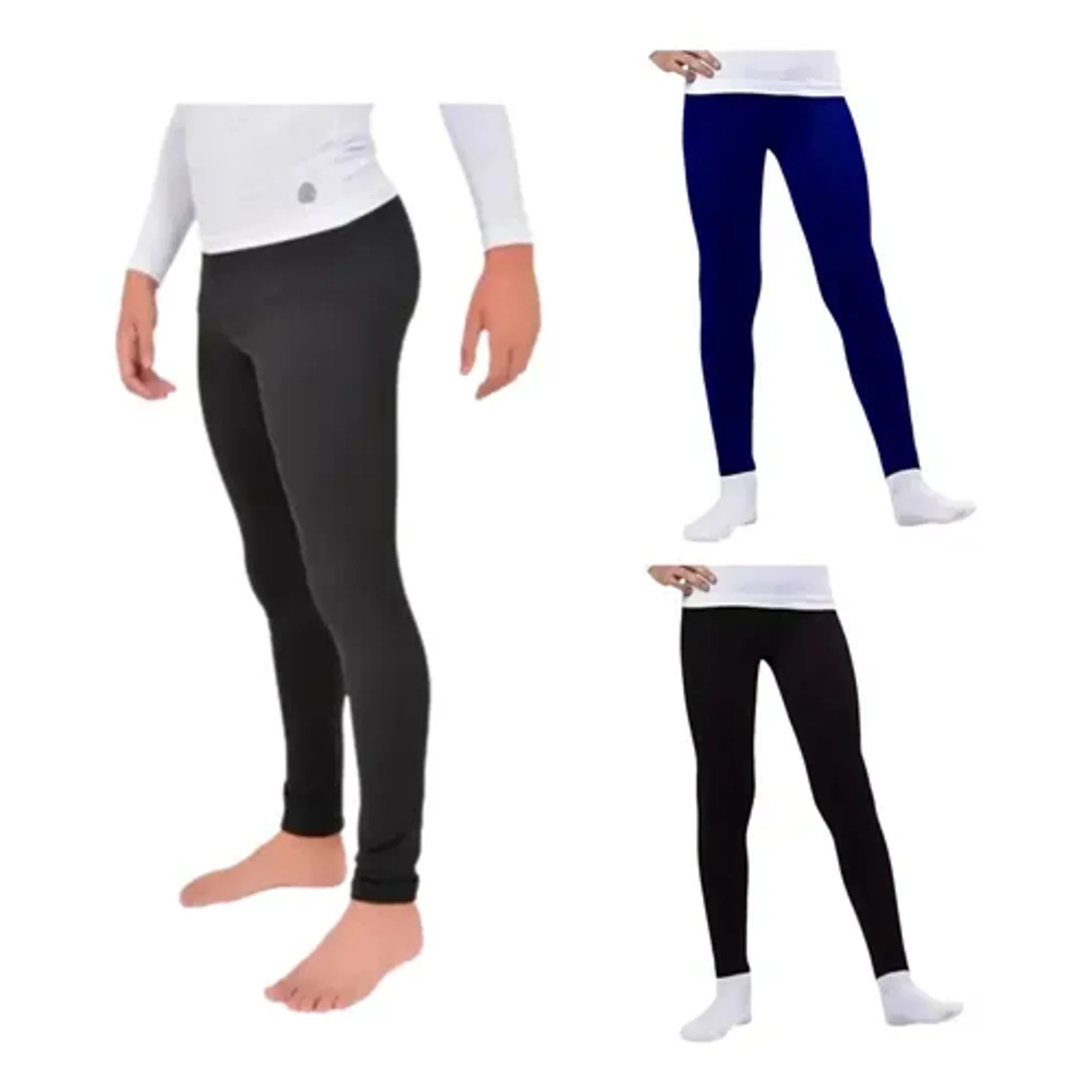 Genérico - Pack 4 Panty Calza Niño Térmico Polar Invierno Surtido