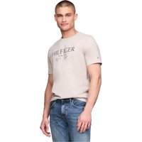 Camiseta Tommy Hilfiger Big Hilfiger Logo Para Hombre, 100% Algodón
